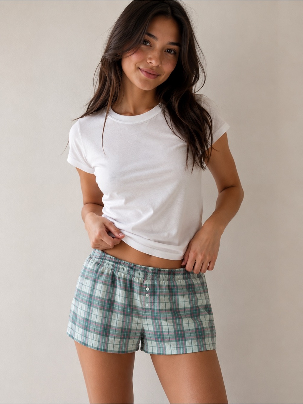 Victoria’s Secret PINK Plaid Flannel Sleep Shorts – Size Small